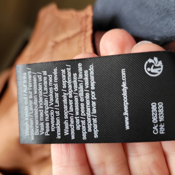 Liverpool Los Angeles XL Faux Suede Utility Shacket Penny Brown Jacket - Picture 8 of 9